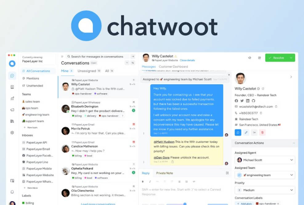 使用Docker搭建Chatwoot客服系统，访客消息推送给TG Bot-坤哥资源